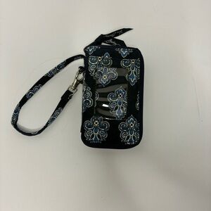 Vera Bradley Wristlet Wallet in Blue Pattern
